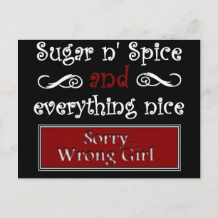 Cartão Postal Açúcar n' Spice