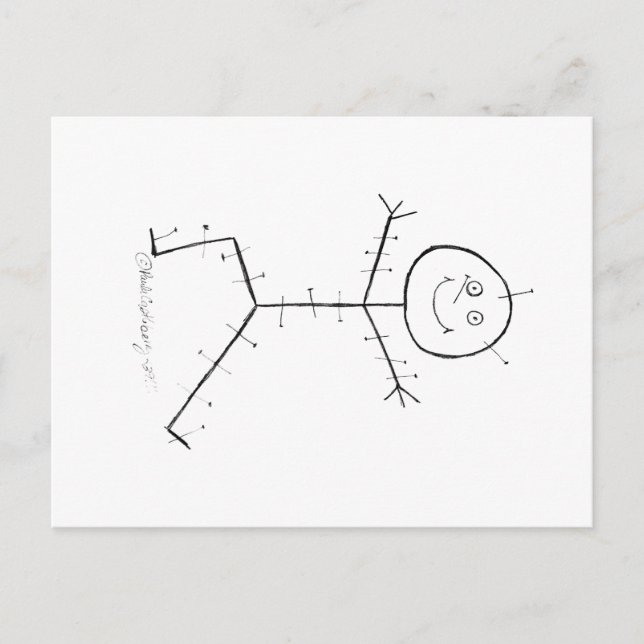 Cartão Postal Acupuntura adesiva (Frente)