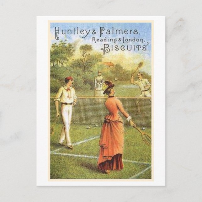 Cartão Postal Ad de Vintagem de Huntley & Palmer (Frente)