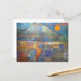 Cartão Postal Ad Parnassum por Paul Klee, Abstrato Art