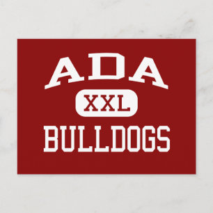 Cartão Postal Ada - Bulldog - Ada Segundo grau - Ada Oklahoma