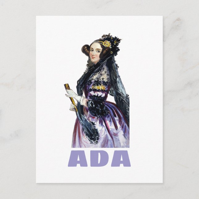 Cartão Postal Ada Lovelace (Frente)