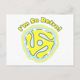 Cartão Postal Adaptador de 45 RPM, assim retrato