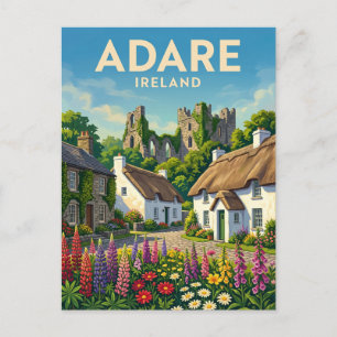 Cartão Postal Adare Irlanda