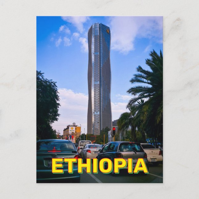 Cartão Postal Addis Ababa, Etiópia (Frente)