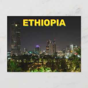 Cartão Postal Addis Abeba, Etiópia À Noite
