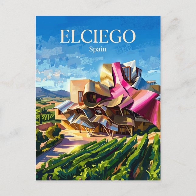 Cartão Postal Adega Marqués de Riscal Espanha (Frente)