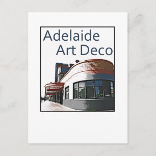 Cartão Postal Adelaide Art Deco - Hotel Woodville
