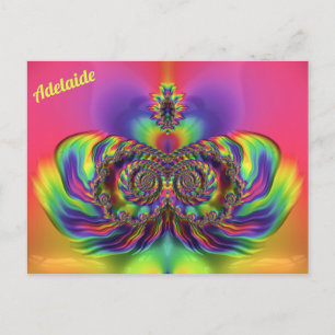 Cartão Postal ADELAIDE ~ Padrão de Design 3D ~ Múltiplas Cores