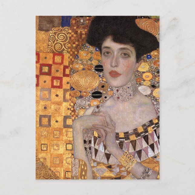 Cartão Postal Adele Bloch Bauer Portrait (Detalhe) Gustav Klimt (Frente)