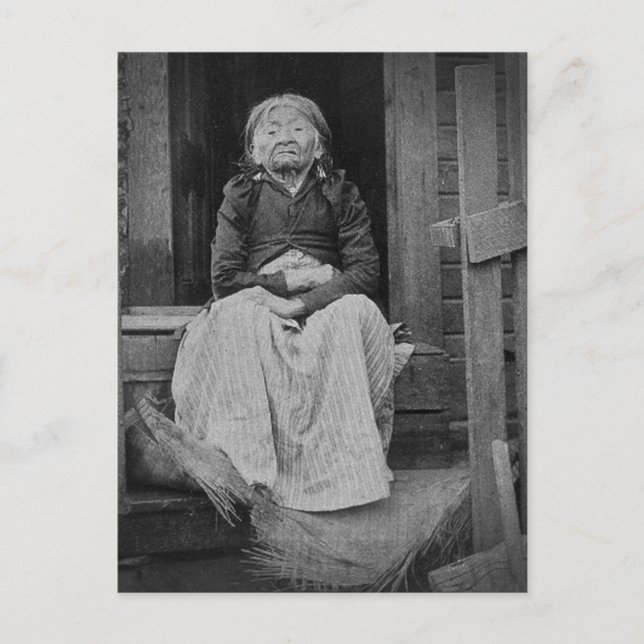 Cartão Postal Adeline Princesa de Seattle Washington 1896 (Frente)