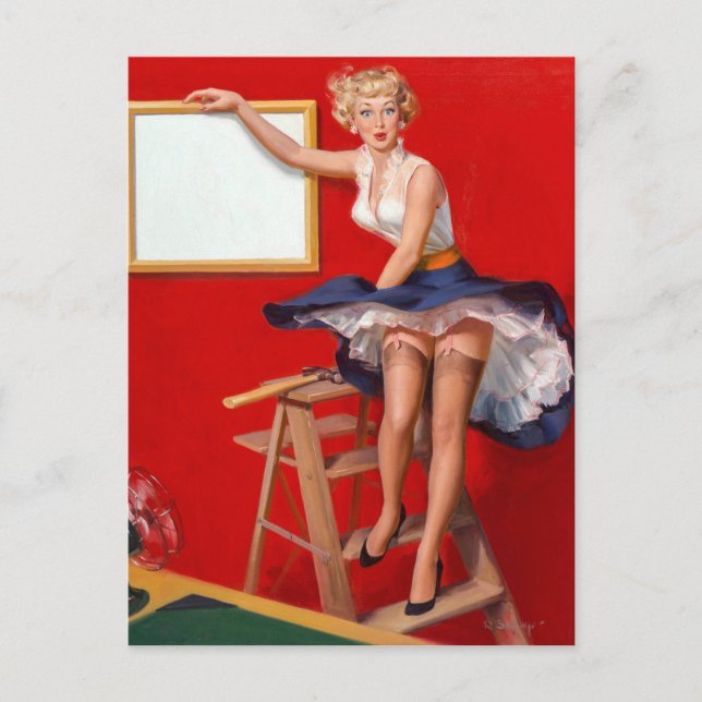 Cartão Postal Adesivo de fã (Frente)