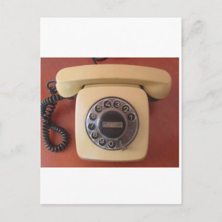 Cartão Postal Adesivo de nostalgia de telefone da Índia dos anos