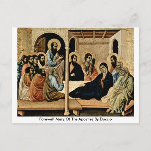Cartão Postal Adeus Maria Dos Apóstolos De Duccio