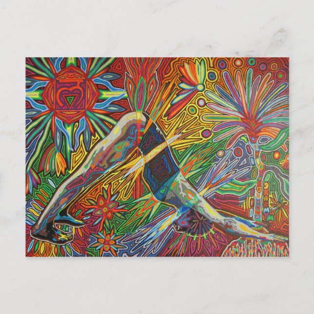 Cartão Postal adho mukha svanasana 2009 as postcard (Frente)