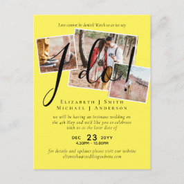 Cartão Postal Adiamento de Casamento Alteração da Recepção de Da