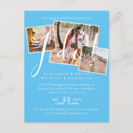 Cartão Postal Adiamento de Casamento Alteração da Recepção de Da