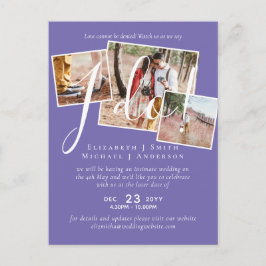 Cartão Postal Adiamento de Casamento Alteração da Recepção de Da