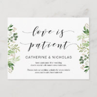 Adiamento de Casamento Verde, Negro, Moderno