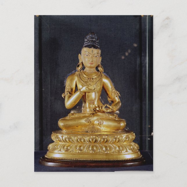 Cartão Postal Adibuddha Vajrasattva sentado em meditação (Frente)