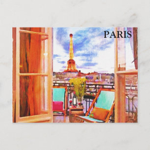 Cartão Postal Adição de Turismo Viagens vintage de Paris