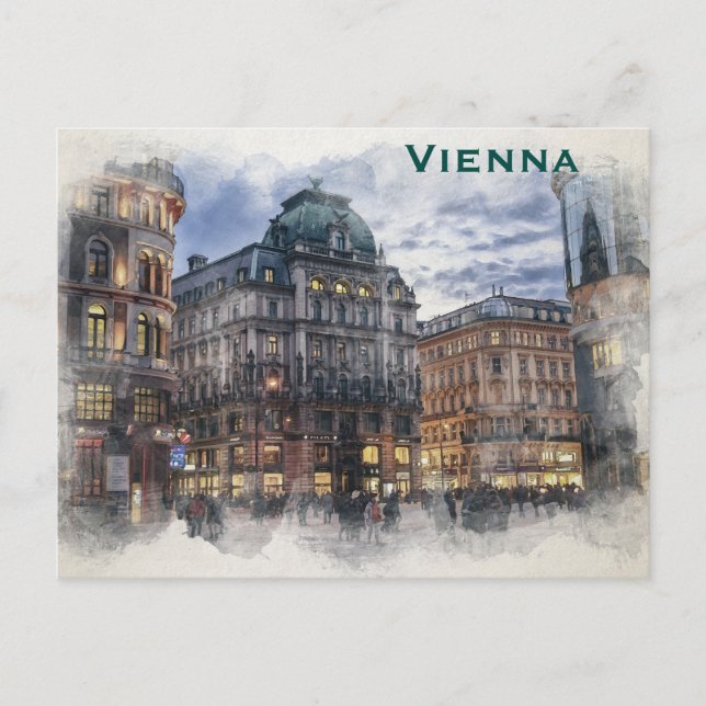 Cartão Postal Adição de Viagem de Turismo de Viena (Frente)