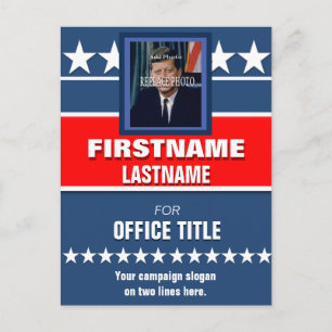 Cartão Postal Adicionar foto Campanha Política