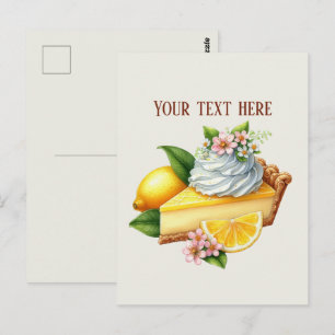 Cartão Postal adicionar mensagem nome da empresa padaria torta d