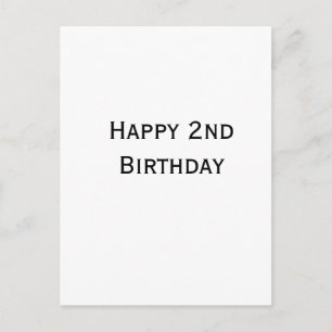 Cartão Postal adicionar seu texto personalizado feliz aniversári