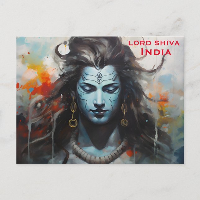 Cartão Postal Adicionar Turismo de Viagem Vintage Índia (Frente)