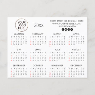 Cartão Postal adicione seu próprio logotipo texto personalizado 