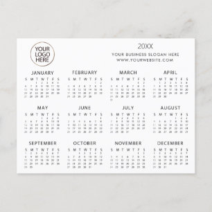 Cartão Postal adicione seu próprio logotipo texto personalizado 
