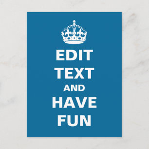 Cartão Postal Adicione seu próprio texto aqui!