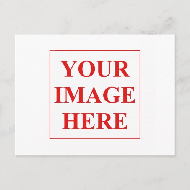 Cartão Postal Adicione sua própria foto ou imagem (Frente)