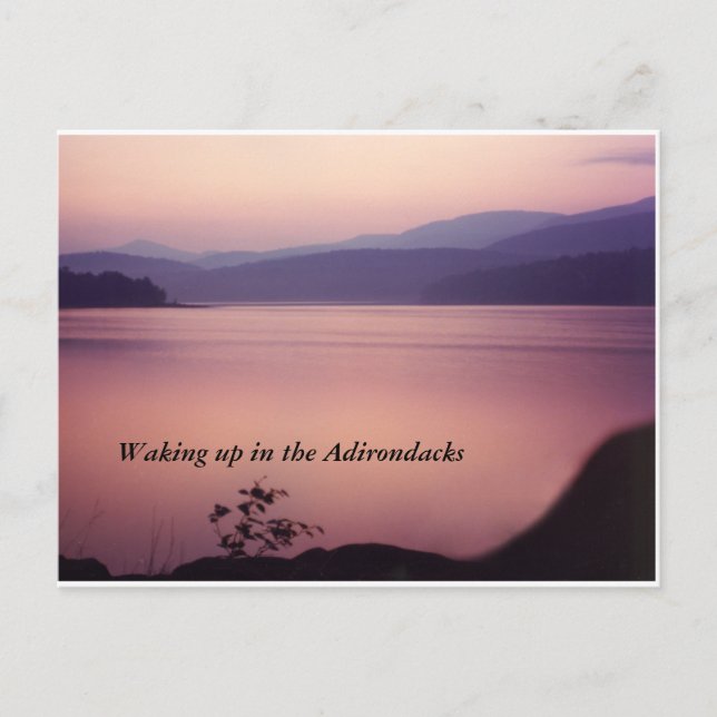 Cartão Postal Adirondack Morning (Frente)
