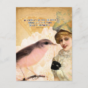 Cartão Postal Adivinha de uma mulher