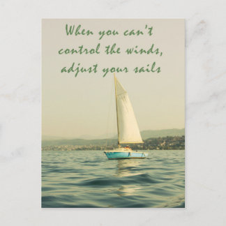 Cartão Postal Adjust your sails