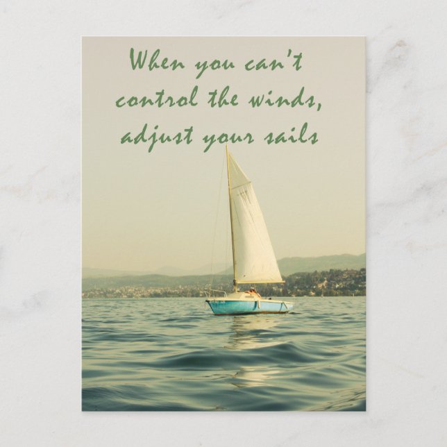 Cartão Postal Adjust your sails (Frente)