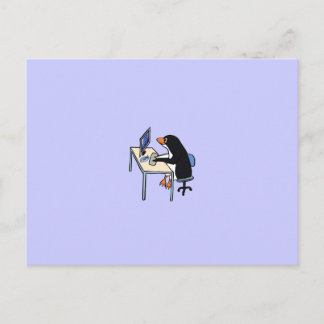 Cartão Postal administrador de sistema do penguin tux