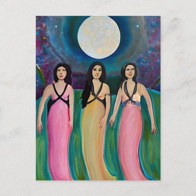 Cartão Postal Admirantes da Lua (Frente)