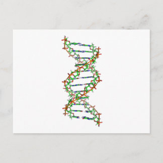 Cartão Postal ADN - ciência/cientista/biologia