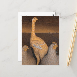 Cartão Postal Adolescência por Grant Wood