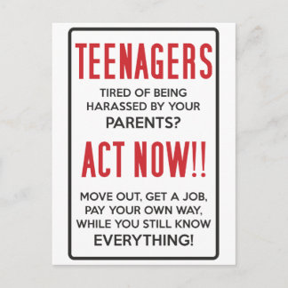 Cartão Postal Adolescentes, Cansados de serem assediados? Aja ag