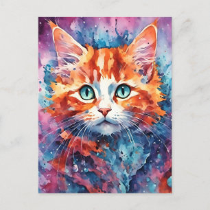 Cartão Postal Adorable Kitten
