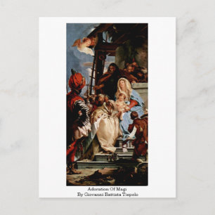 Cartão Postal Adoração De Magi Por Giovanni Battista Tiepolo