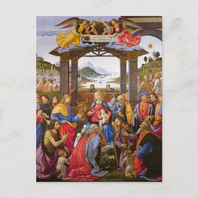 Cartão Postal Adoração do Magi Ospedale degli Innocenti (Frente)