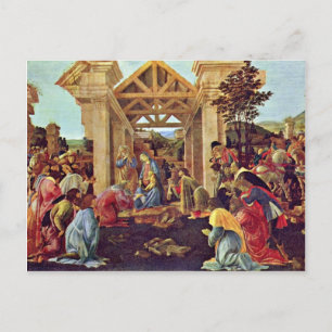 Cartão Postal Adoração Do Magi (Washington) Por Botticelli