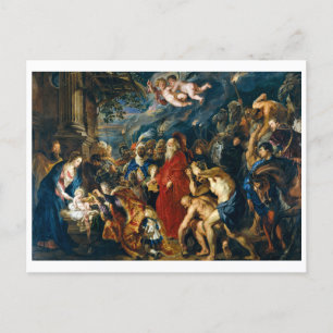 Cartão Postal Adoração dos Magos Peter Paul Rubens