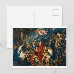 Cartão Postal Adoração dos Magos   Peter Paul Rubens  
