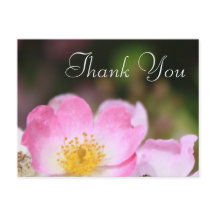 adorável obrigado de casamento de rosa rosa